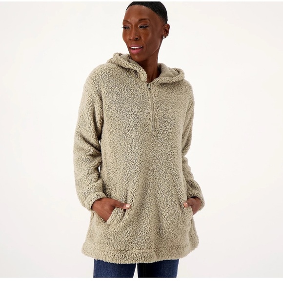 UGG Koolabura Cozy Teddy Sherpa Hooded Jacket Sweatshirt | XL - Picture 1 of 10